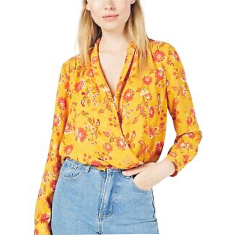 Project 28 Floral wrap top